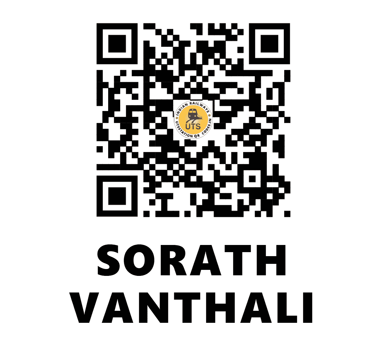 UTS QR Code for SORATH VANTHALI - WTS - WR (GUJARAT)
