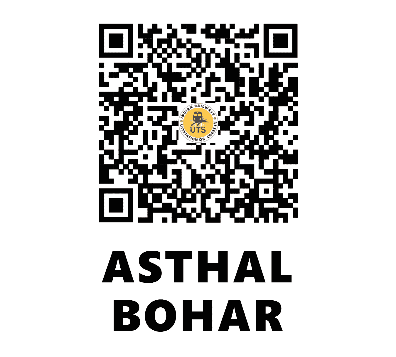 UTS QR Code for ASTHAL BOHAR - ABO - NR (HARYANA)