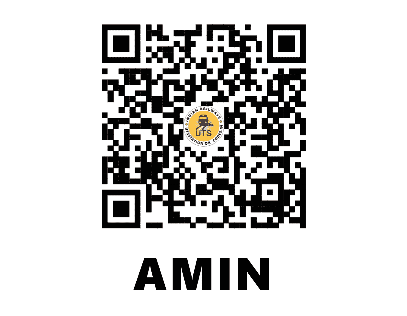 UTS QR Code for AMIN - AMIN - NR (HARYANA)