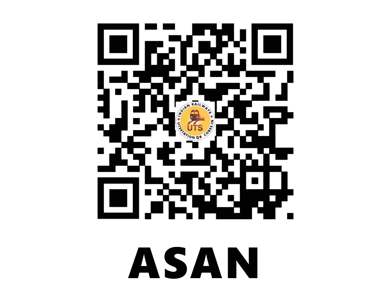 UTS QR Code for ASAN - ASAN - NR (HARYANA)