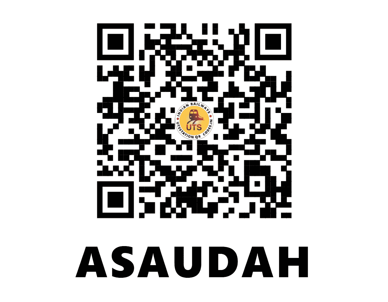 UTS QR Code for ASAUDAH - ASE - NR (HARYANA)