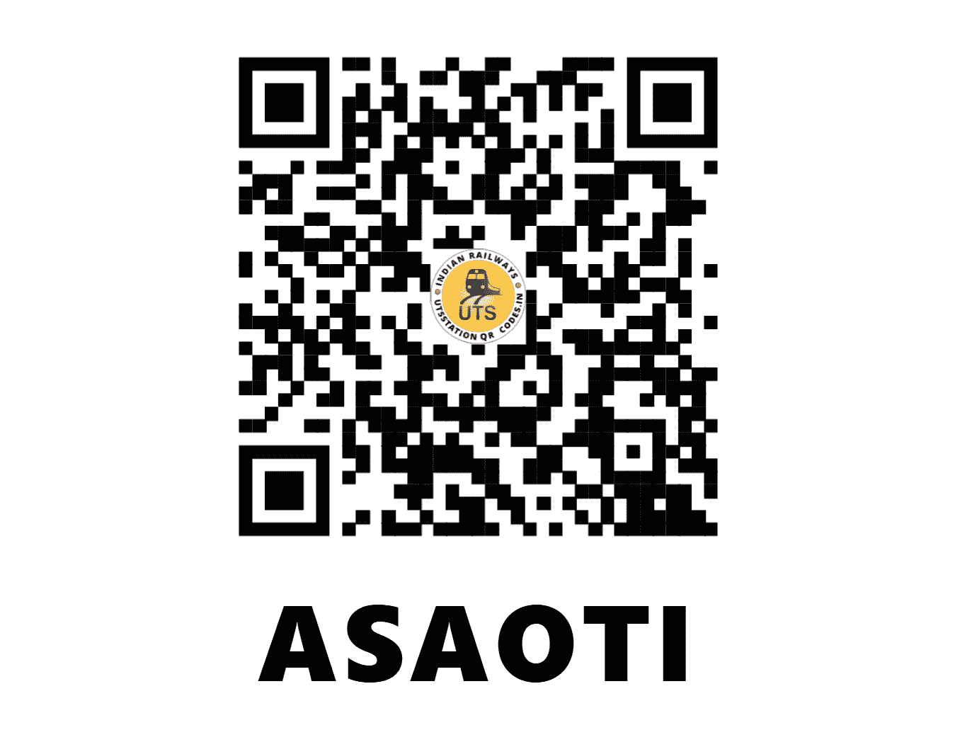 UTS QR Code for ASAOTI - AST - NR (HARYANA)