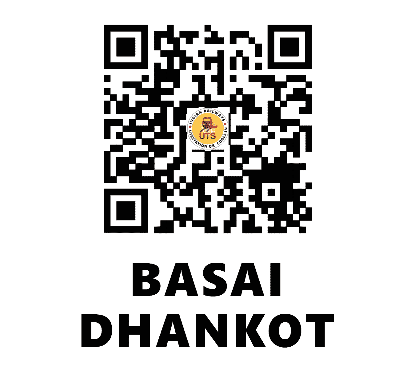 UTS QR Code for BASAI DHANKOT - BDXT - NR (HARYANA)