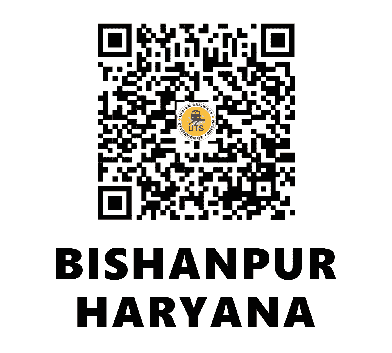 UTS QR Code for BISHANPUR HARYANA - BSPH - NR (HARYANA)