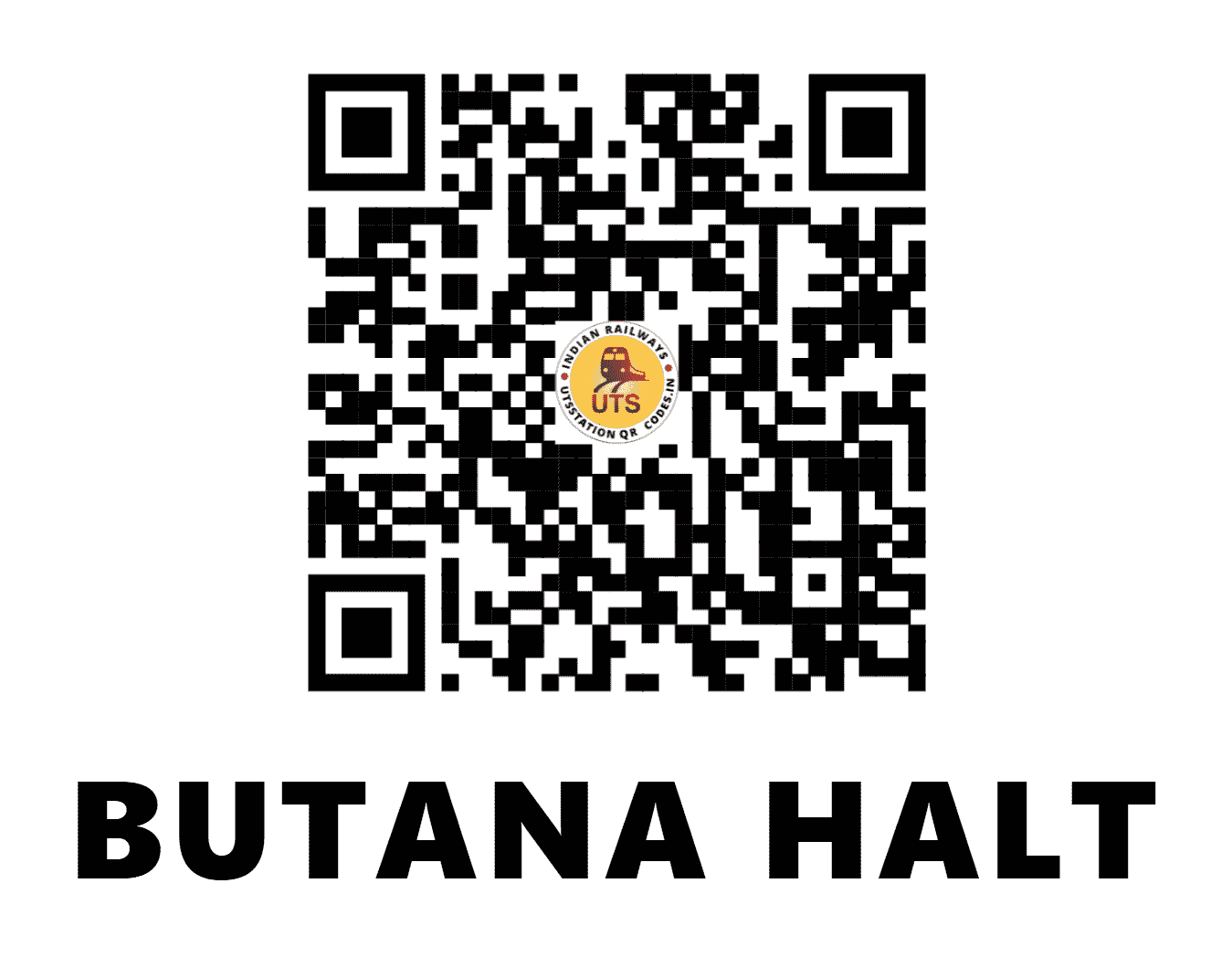 UTS QR Code for BUTANA HALT - BUTN - NR (HARYANA)