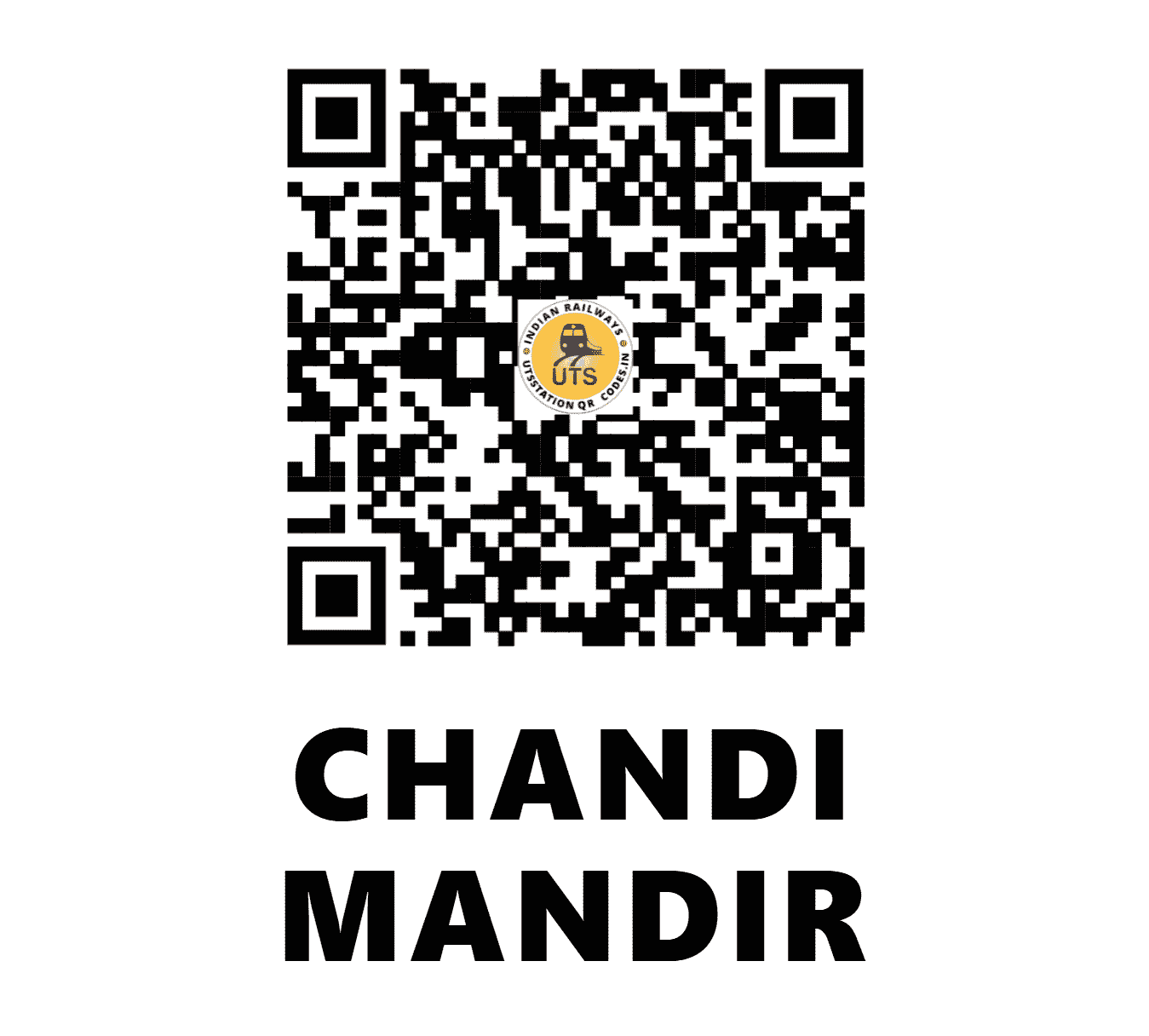 UTS QR Code for CHANDI MANDIR - CNDM - NR (HARYANA)