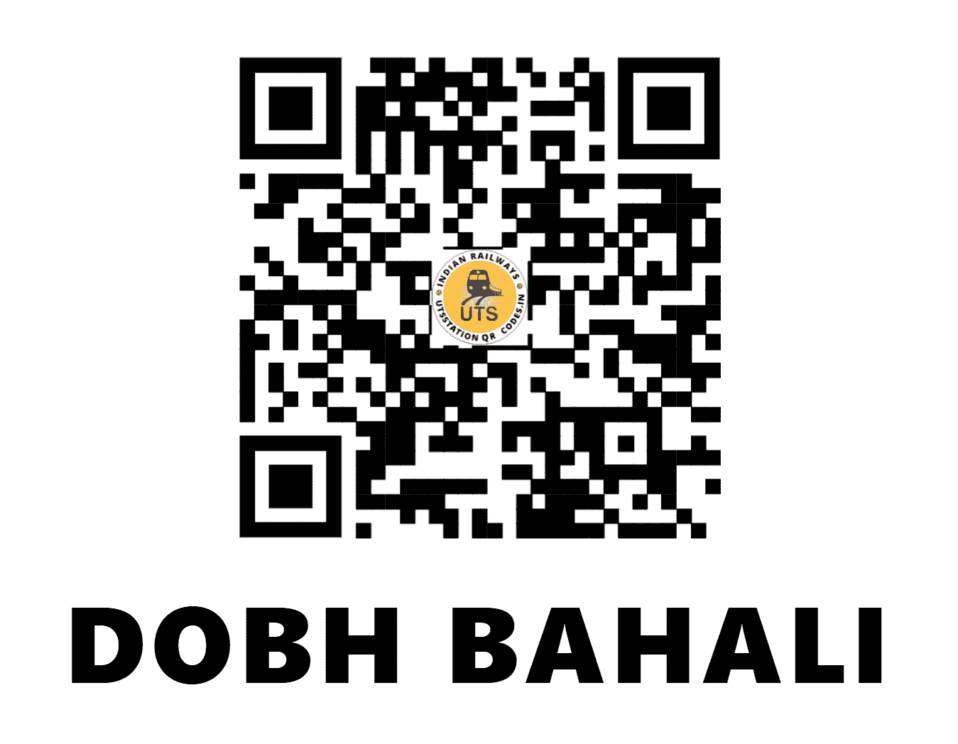 UTS QR Code for DOBH BAHALI - DBHL - NR (HARYANA)