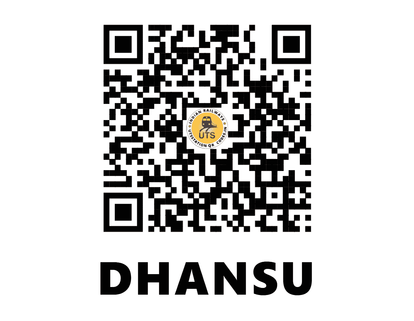 UTS QR Code for DHANSU - DNX - NR (HARYANA)
