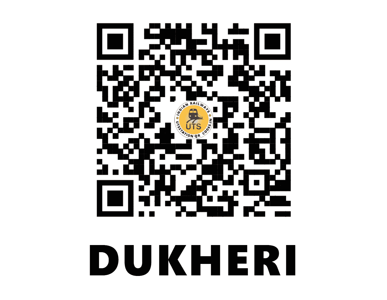 UTS QR Code for DUKHERI - DOKY - NR (HARYANA)