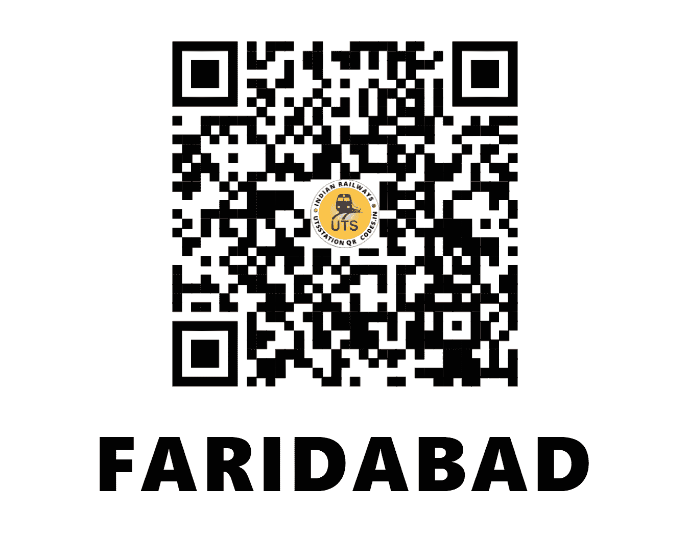 UTS QR Code for FARIDABAD - FDB - NR (HARYANA)