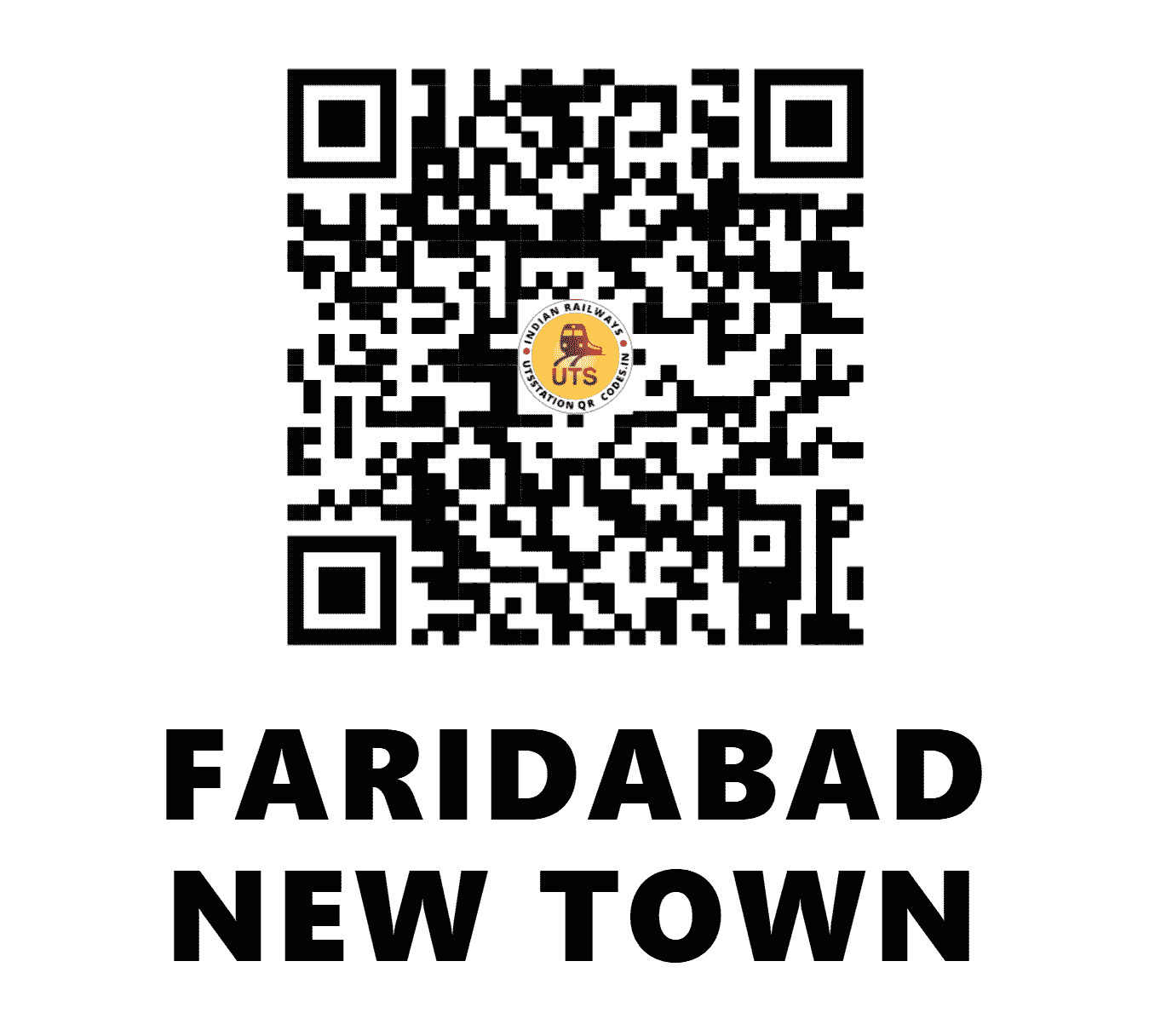 UTS QR Code for FARIDABAD NEW TOWN - FDN - NR (HARYANA)