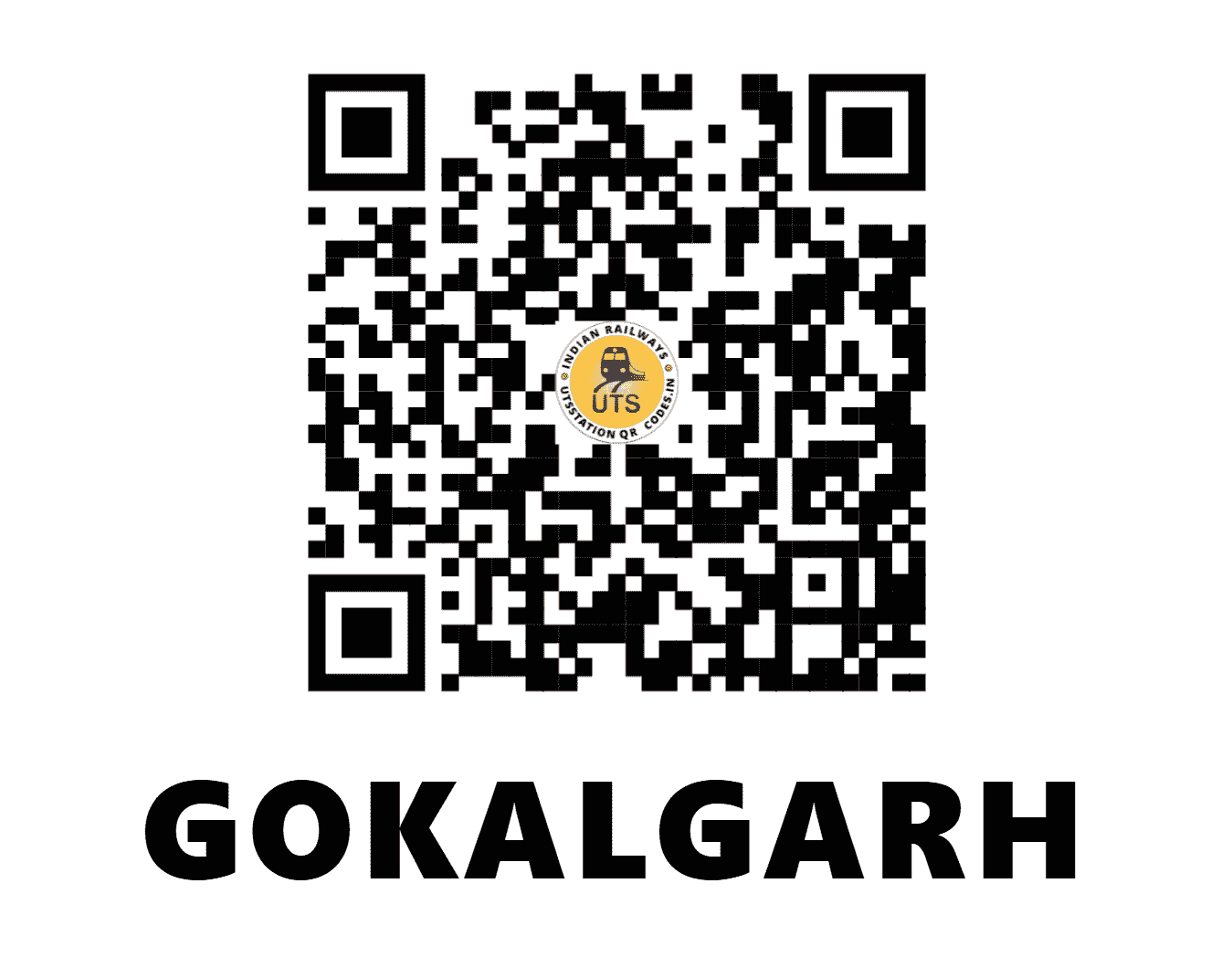 UTS QR Code for GOKALGARH - GKG - NR (HARYANA)