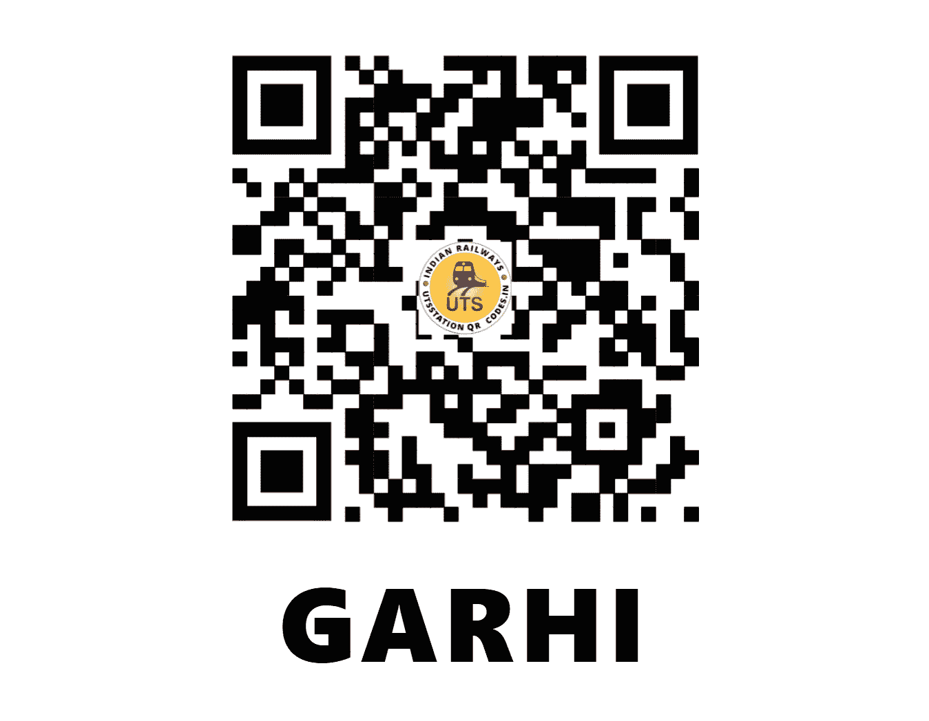 UTS QR Code for GARHI - GRHI - NR (HARYANA)