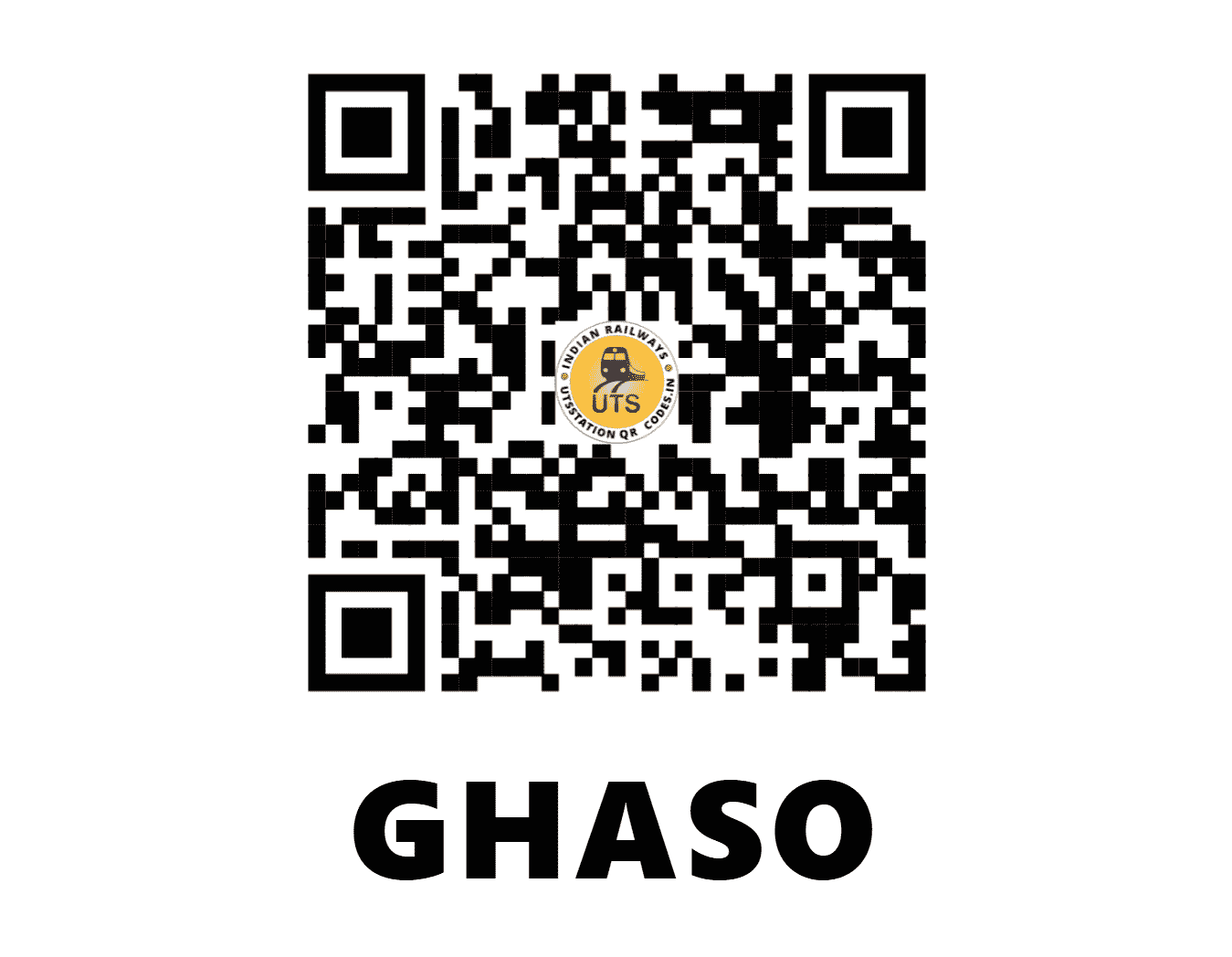 UTS QR Code for GHASO - GSO - NR (HARYANA)