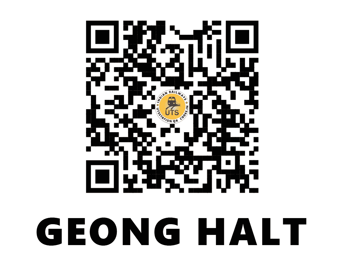 UTS QR Code for GEONG HALT - GXG - NR (HARYANA)
