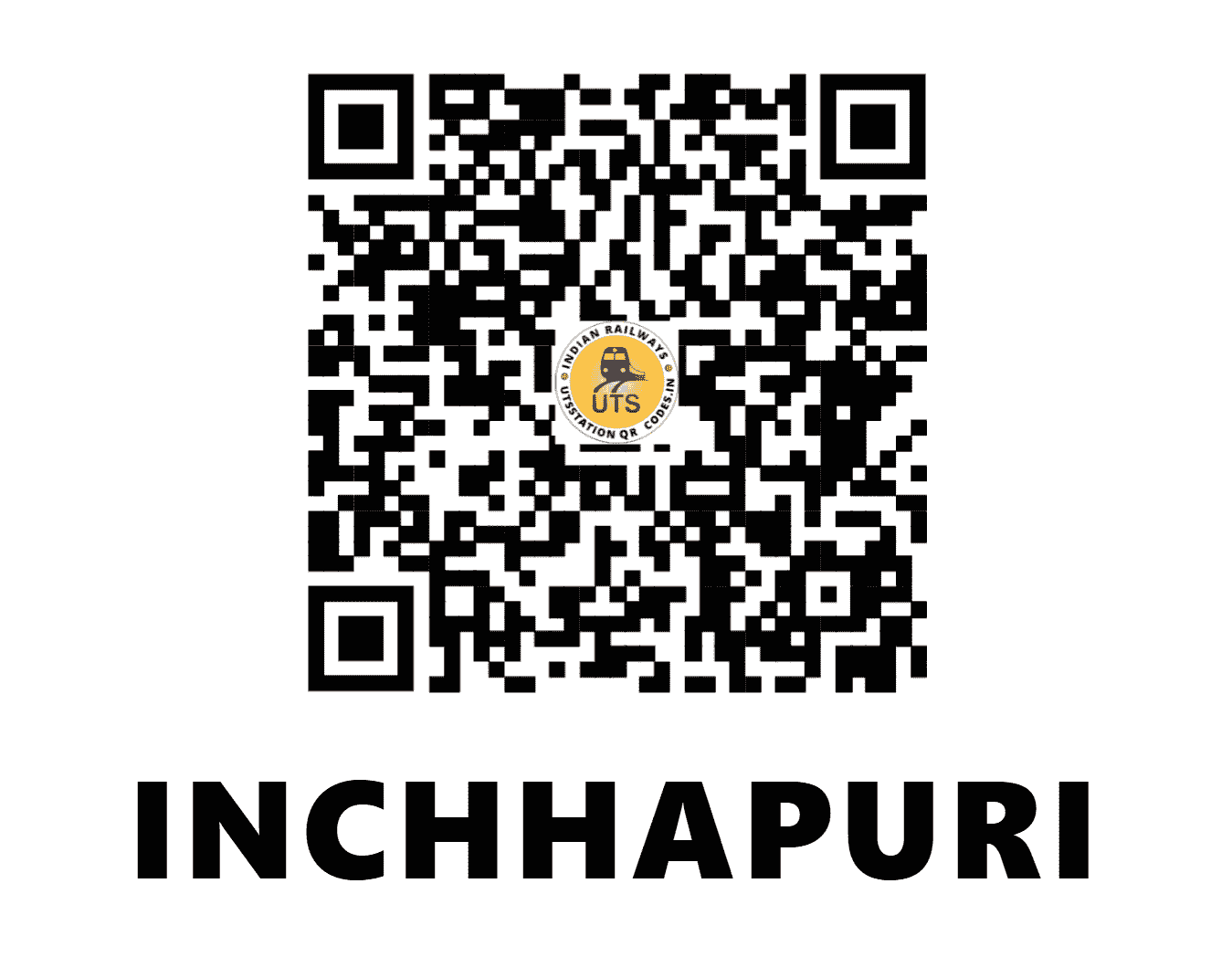 UTS QR Code for INCHHAPURI - IHP - NR (HARYANA)