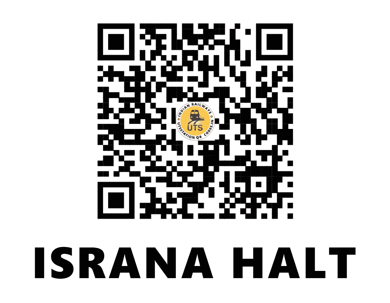 UTS QR Code for ISRANA HALT - IRA - NR (HARYANA)