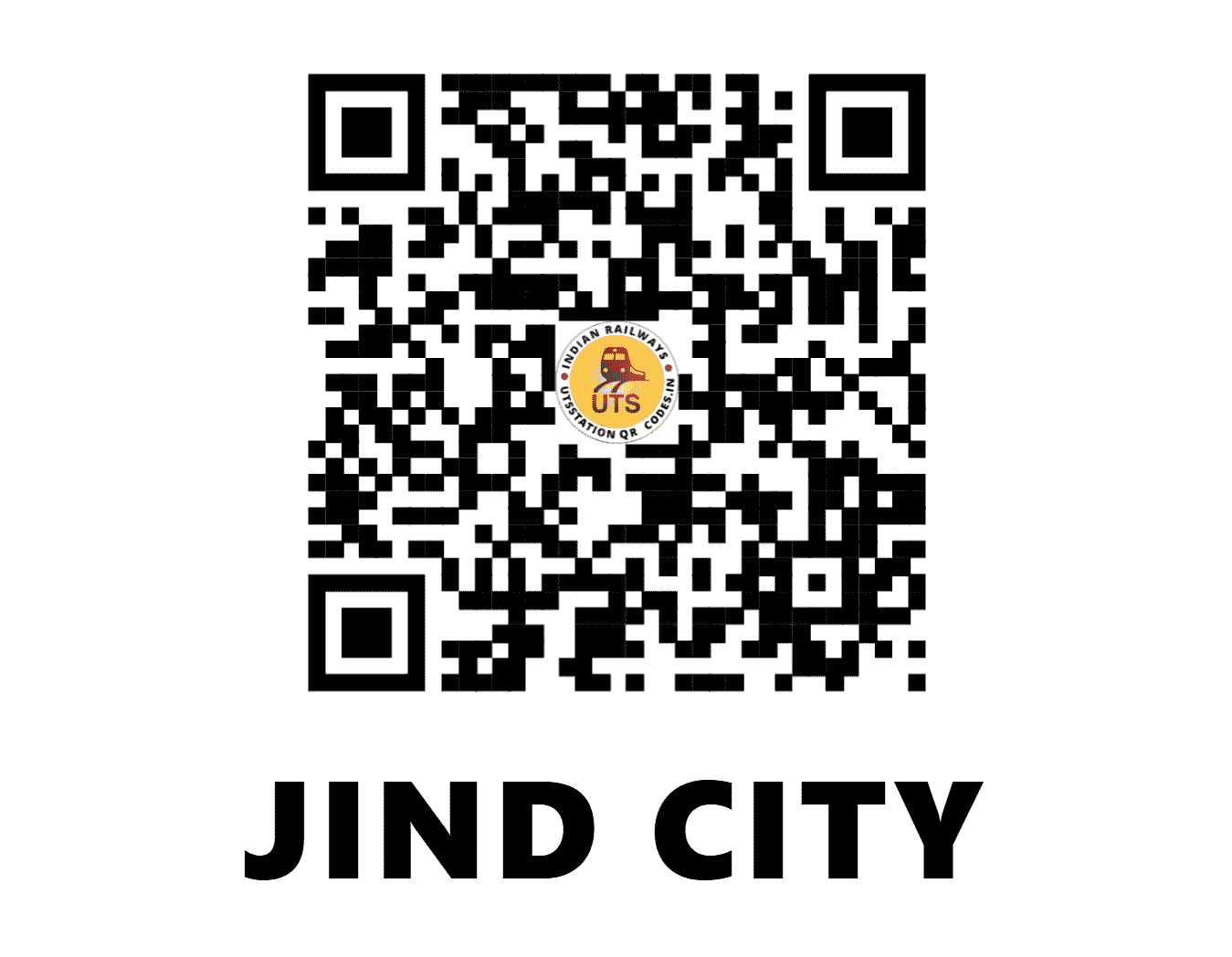 UTS QR Code for JIND CITY - JCY - NR (HARYANA)