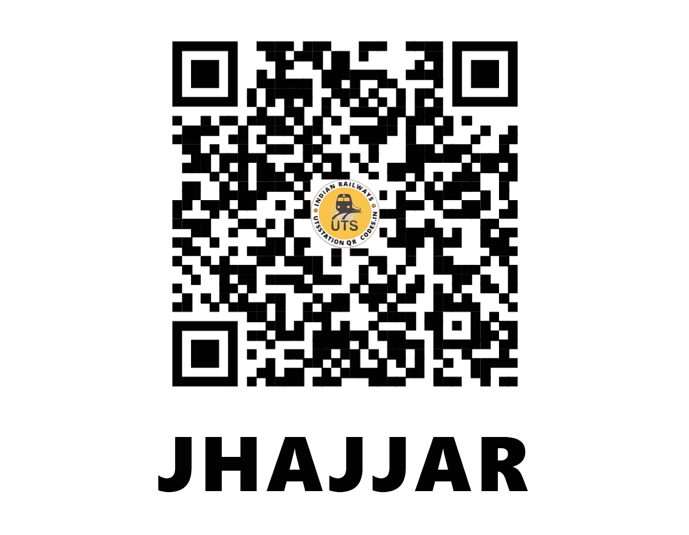 UTS QR Code for JHAJJAR - JHJ - NR (HARYANA)