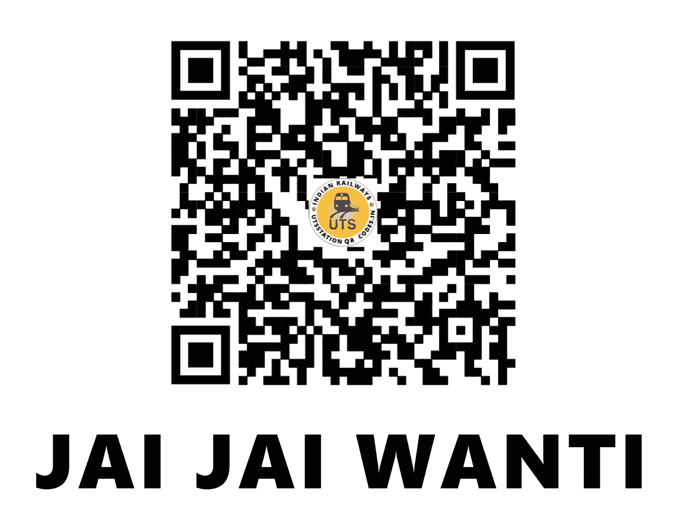 UTS QR Code for JAI JAI WANTI - JJT - NR (HARYANA)