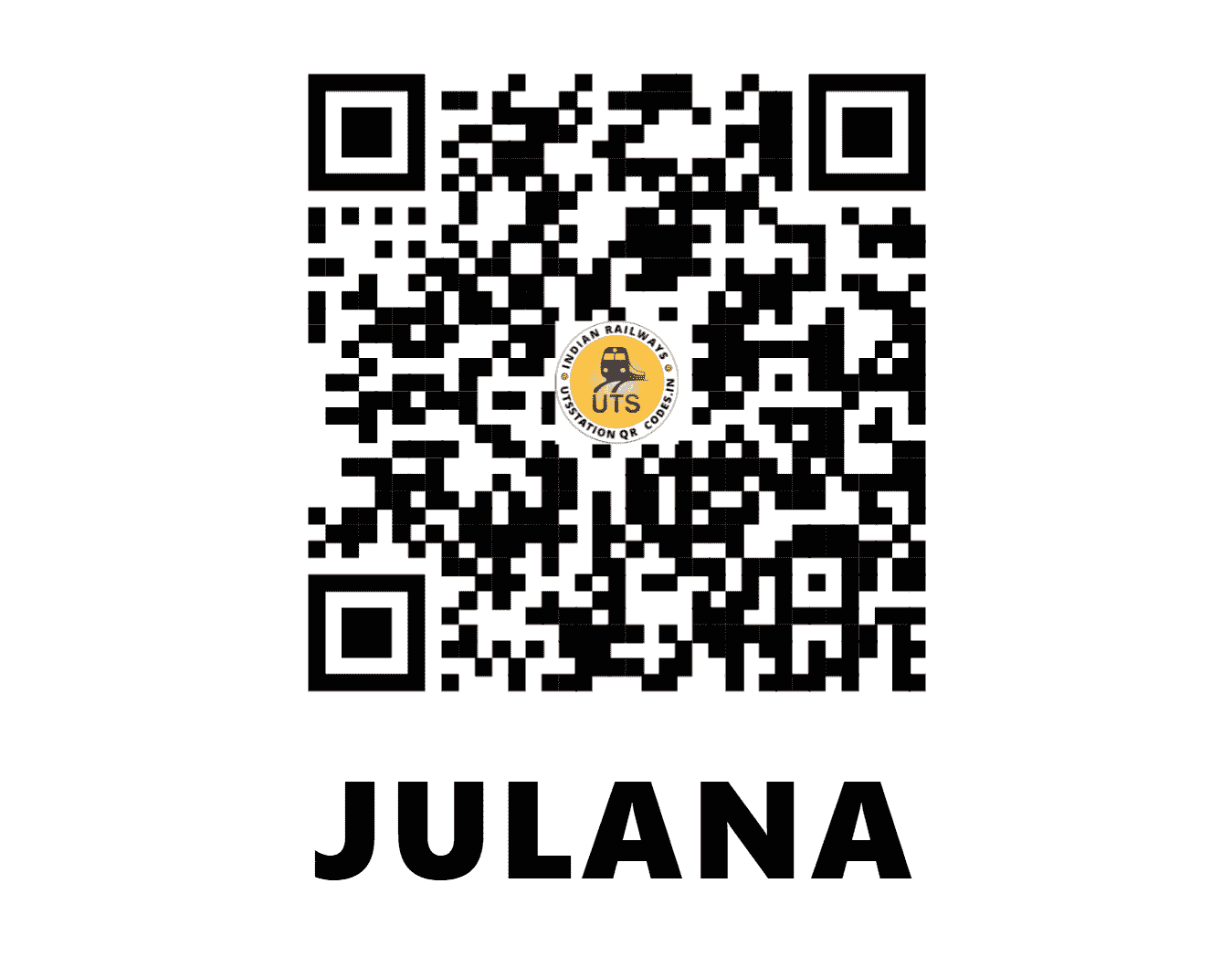 UTS QR Code for JULANA - JNA - NR (HARYANA)