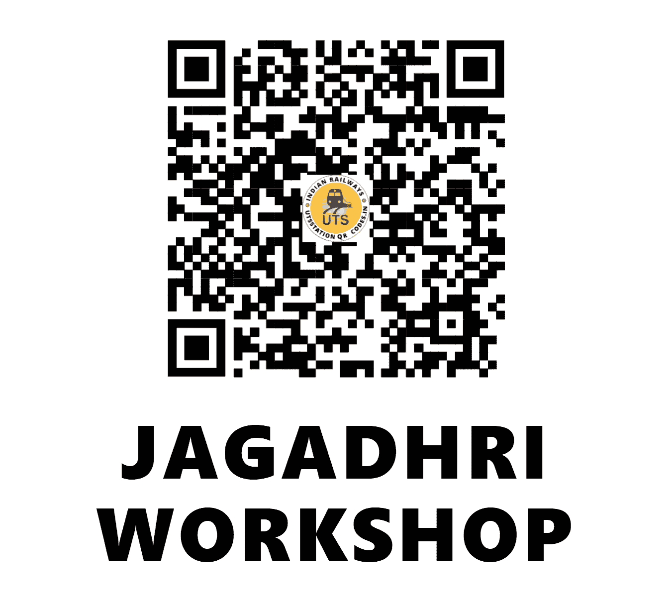 UTS QR Code for JAGADHRI WORKSHOP - JUDW - NR (HARYANA)