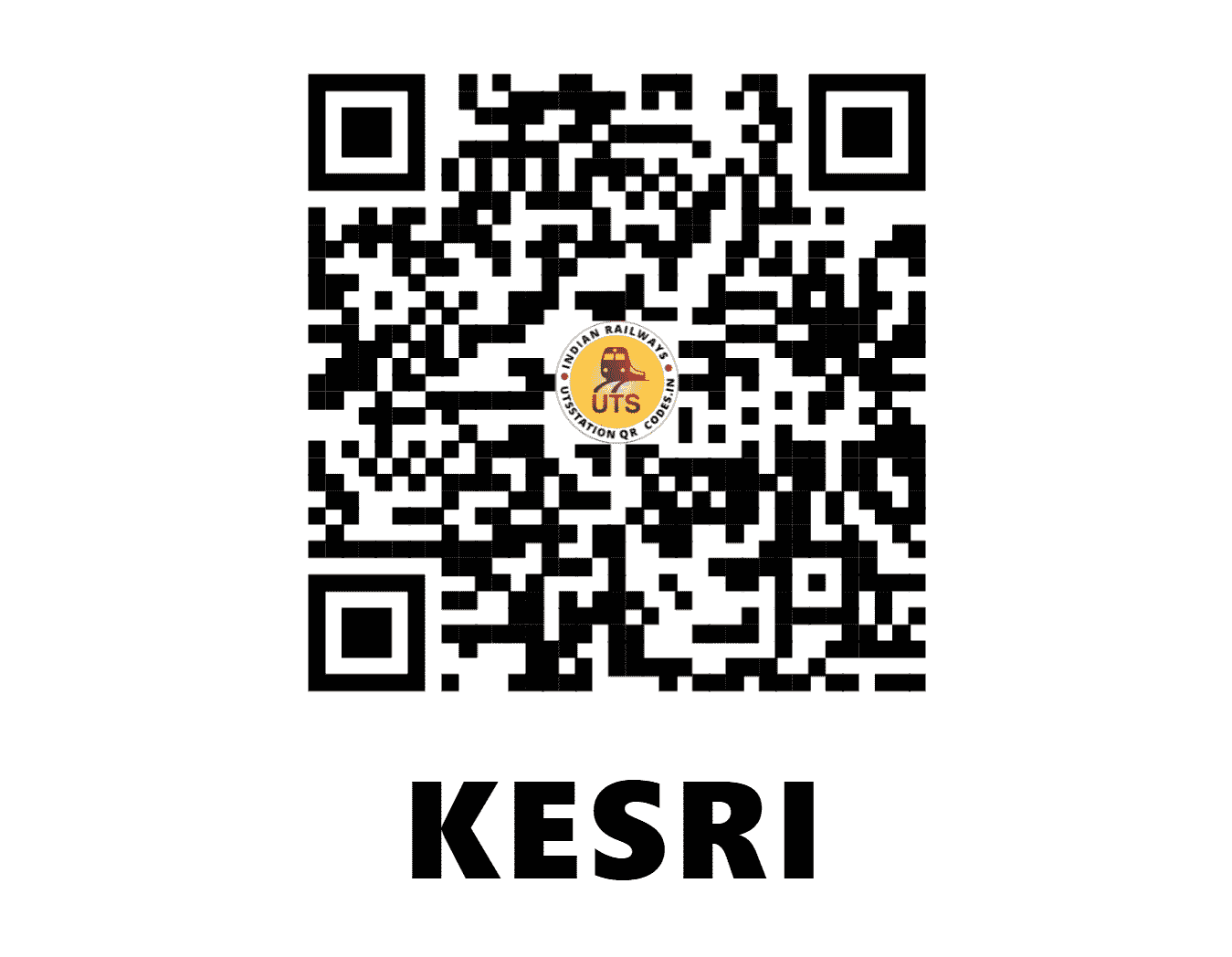 UTS QR Code for KESRI - KES - NR (HARYANA)