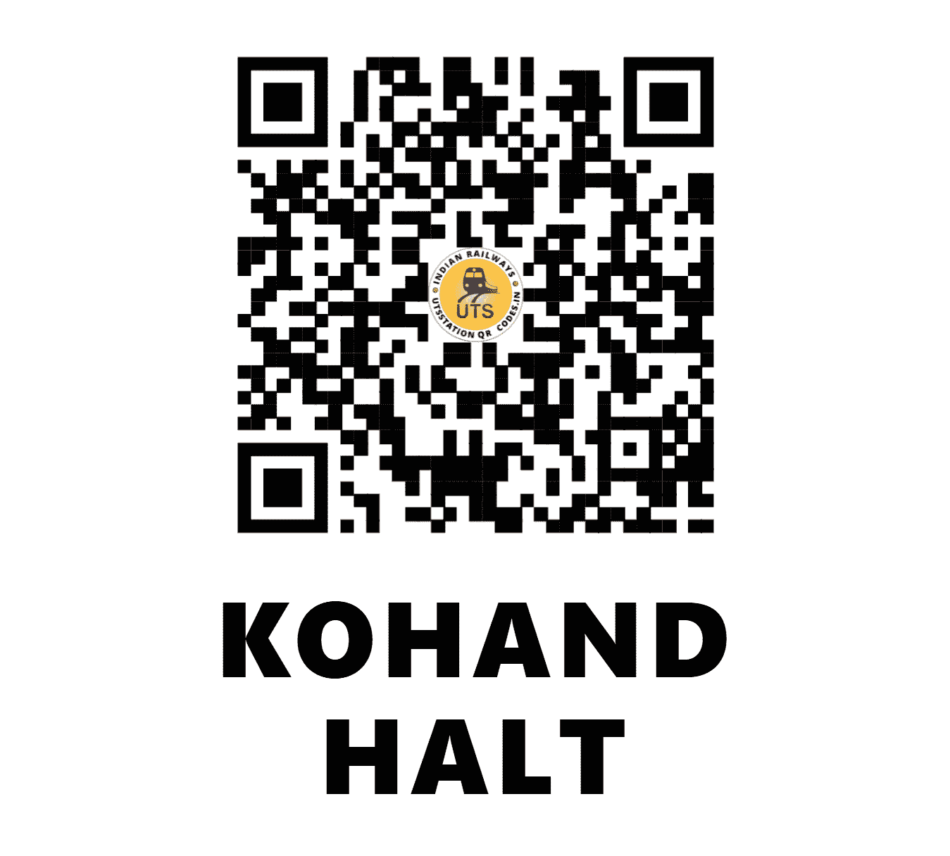 UTS QR Code for KOHAND HALT - KFU - NR (HARYANA)