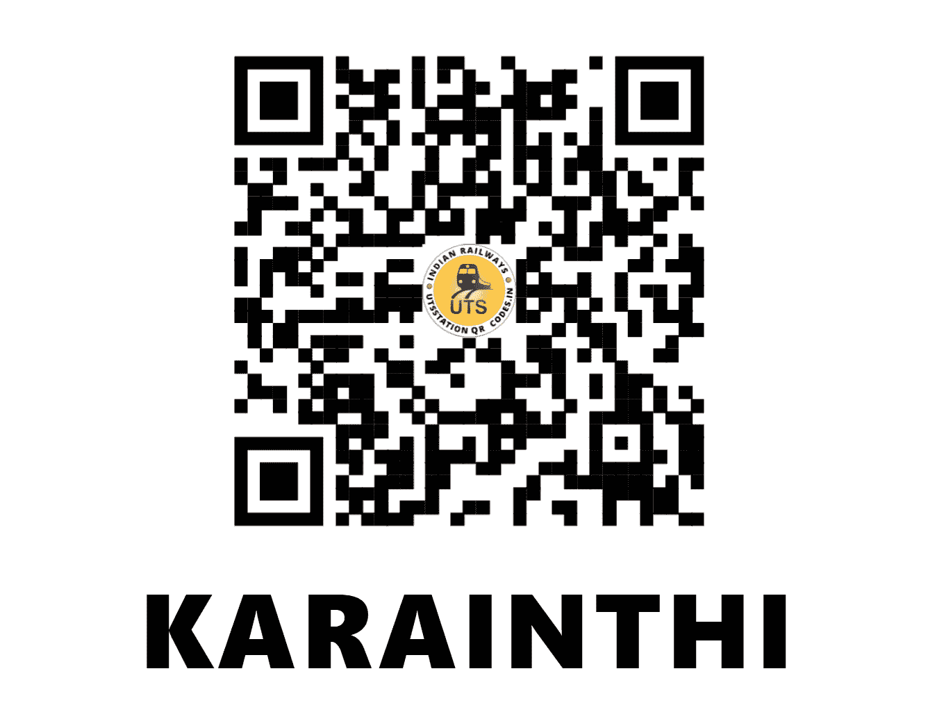 UTS QR Code for KARAINTHI - KHV - NR (HARYANA)