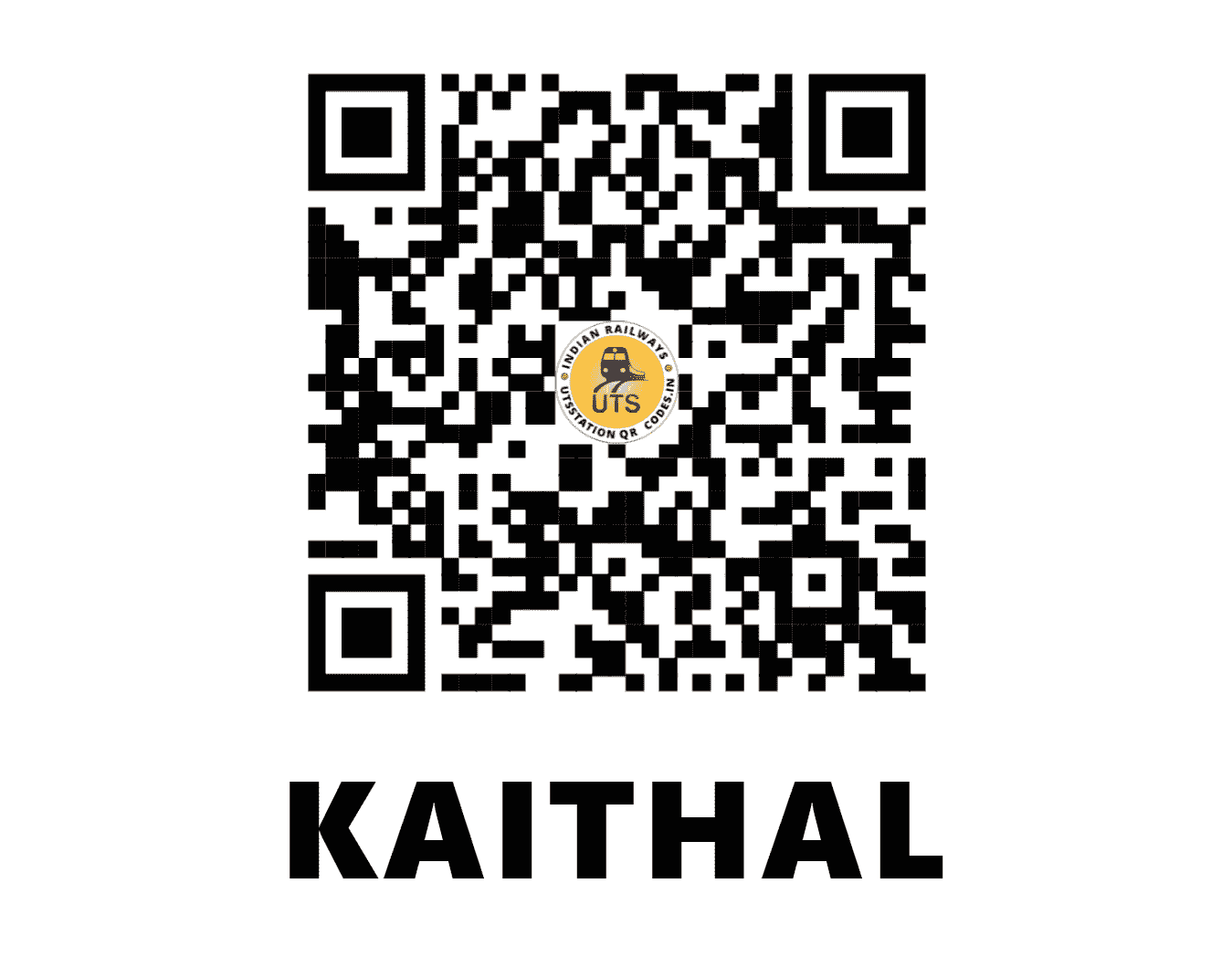 UTS QR Code for KAITHAL - KLE - NR (HARYANA)