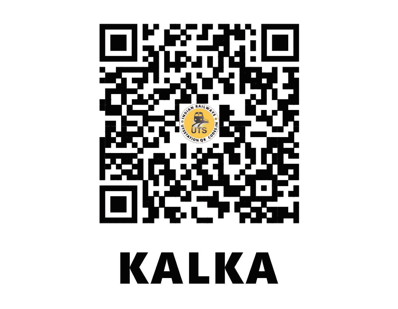 UTS QR Code for KALKA - KLK - NR (HARYANA)