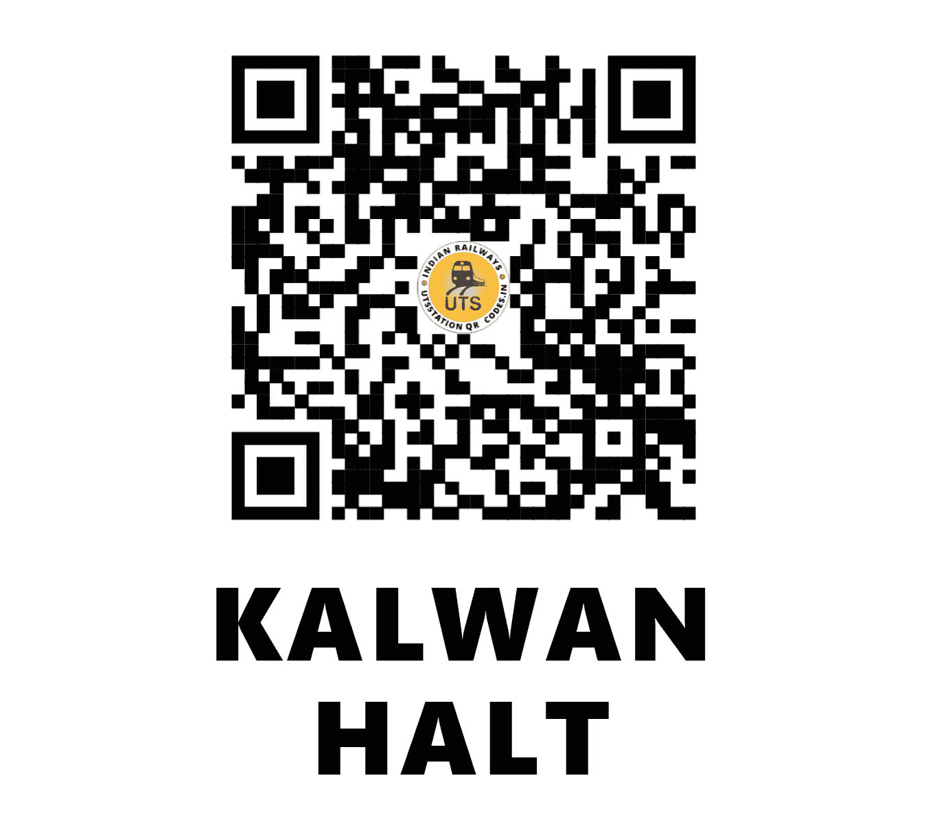 UTS QR Code for KALWAN HALT - KLWN - NR (HARYANA)