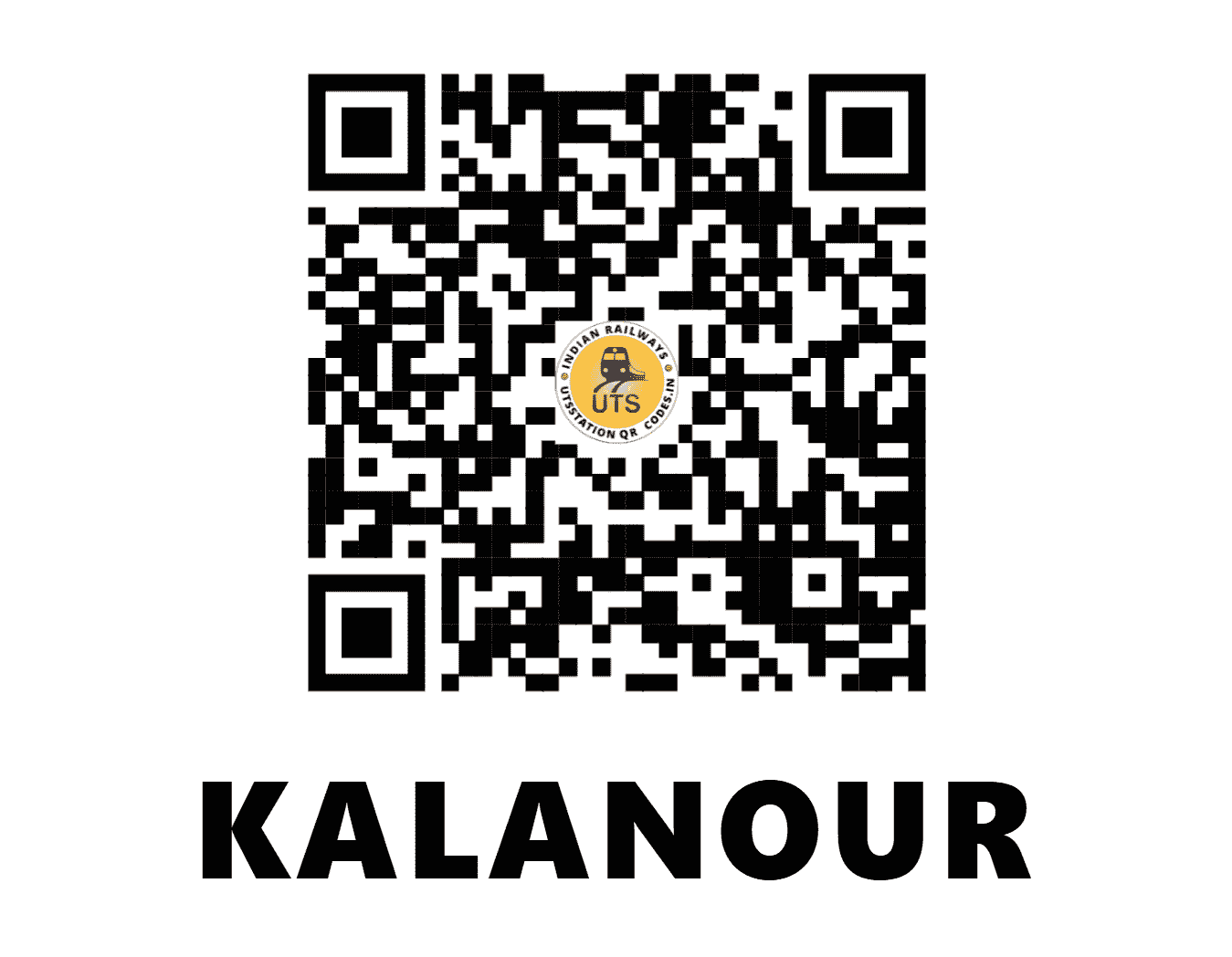 UTS QR Code for KALANOUR - KNZ - NR (HARYANA)