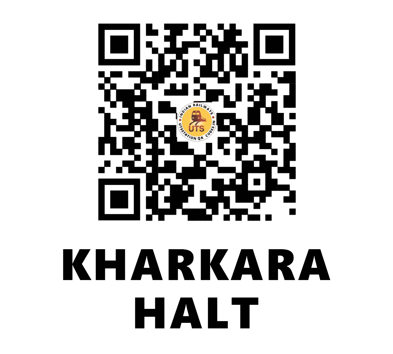 UTS QR Code for KHARKARA HALT - KRKH - NR (HARYANA)