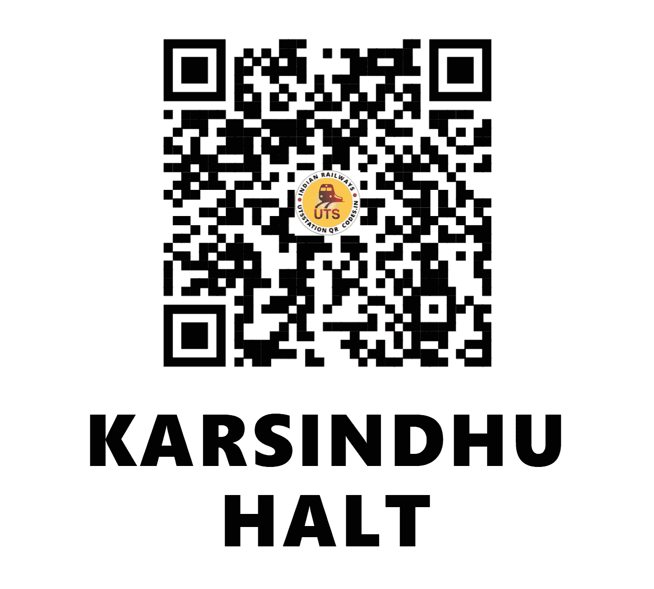 UTS QR Code for KARSINDHU HALT - KSDE - NR (HARYANA)