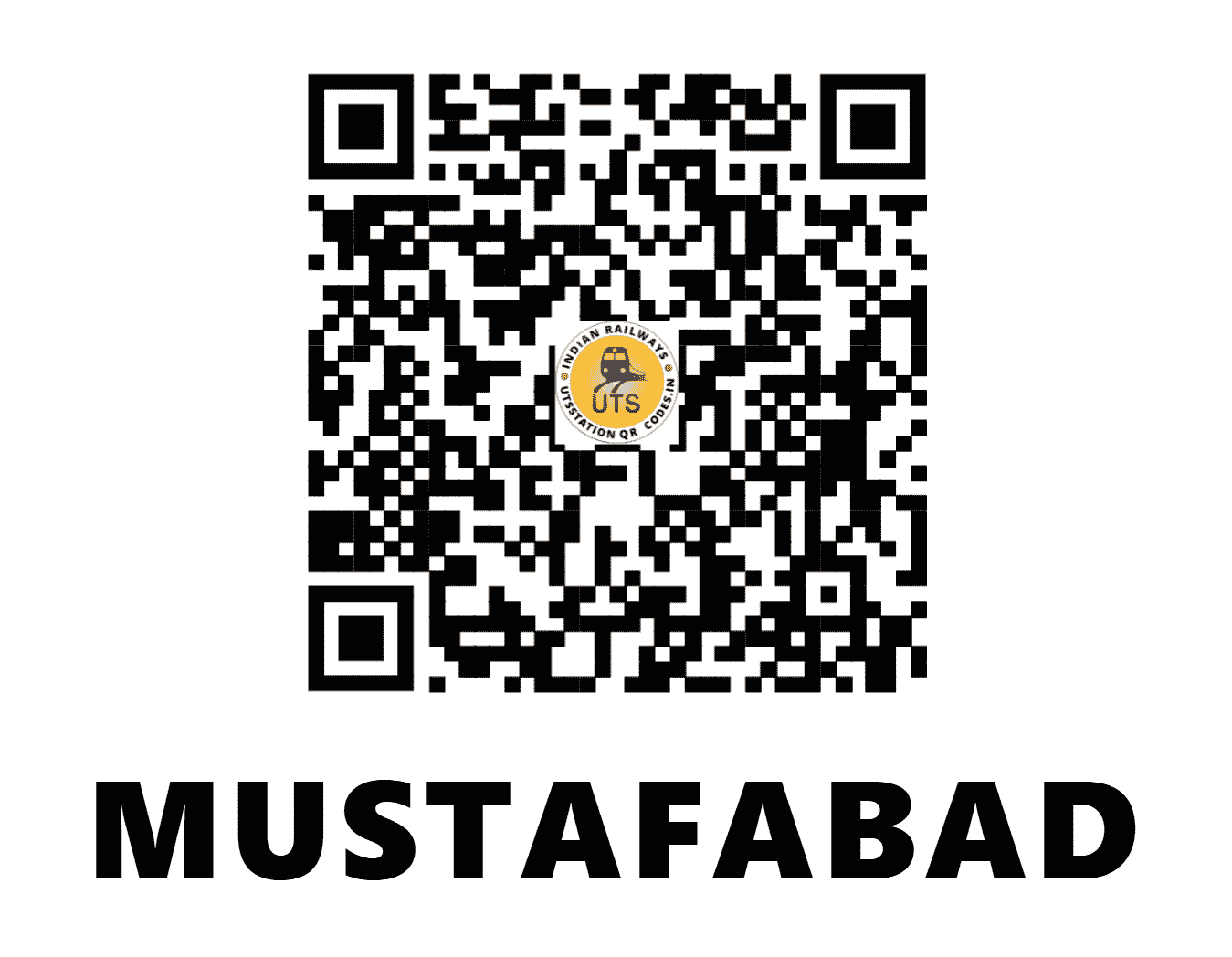 UTS QR Code for MUSTAFABAD - MFB - NR (HARYANA)