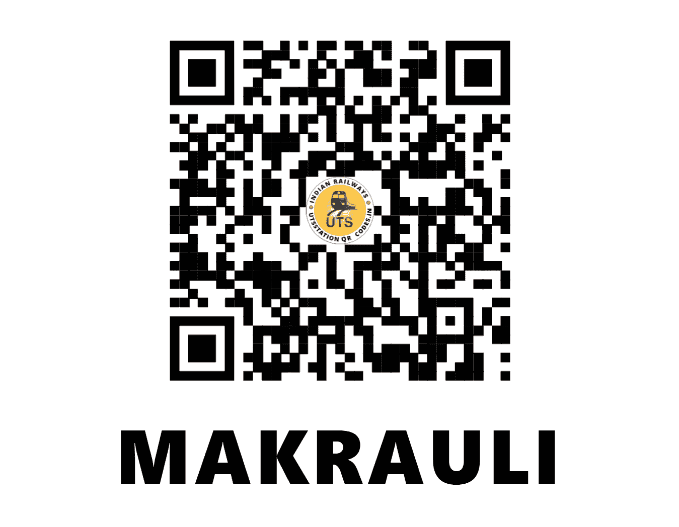 UTS QR Code for MAKRAULI - MKLI - NR (HARYANA)