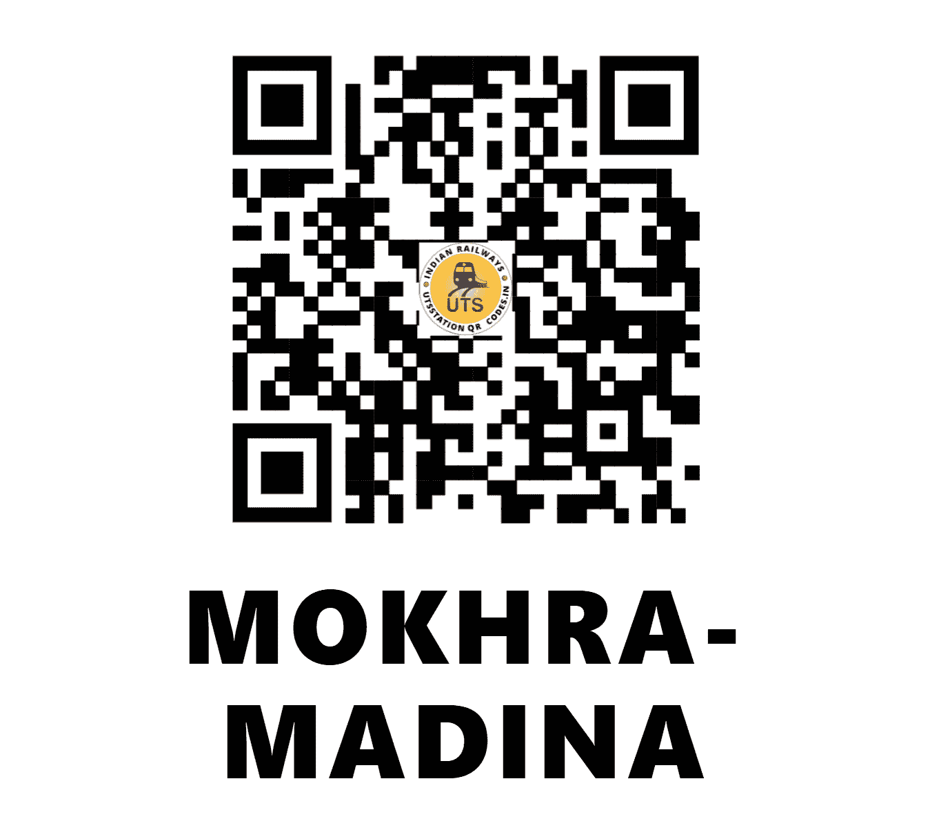 UTS QR Code for MOKHRA-MADINA - MKMN - NR (HARYANA)