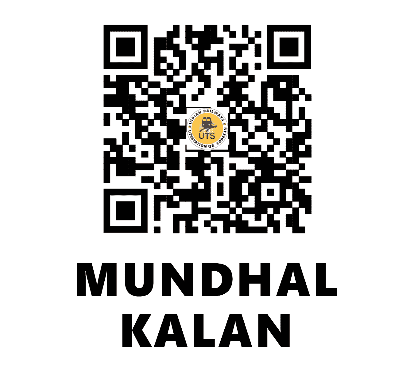 UTS QR Code for MUNDHAL KALAN - MLKN - NR (HARYANA)
