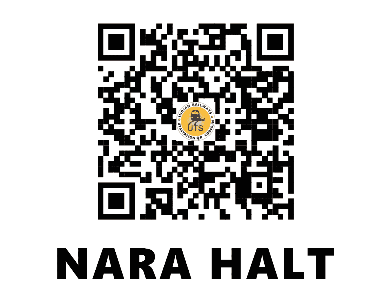 UTS QR Code for NARA HALT - NARA - NR (HARYANA)