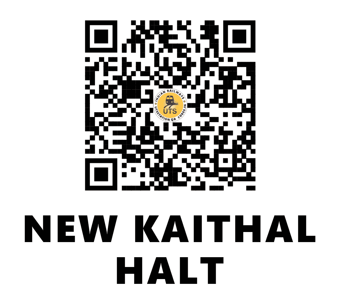 UTS QR Code for NEW KAITHAL HALT - NKLE - NR (HARYANA)