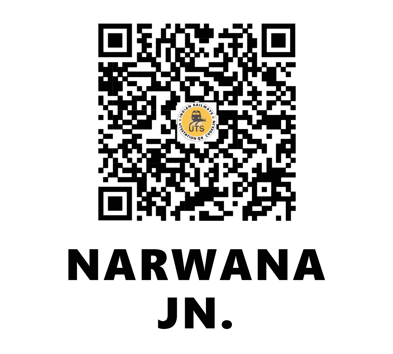 UTS QR Code for NARWANA JN. - NRW - NR (HARYANA)