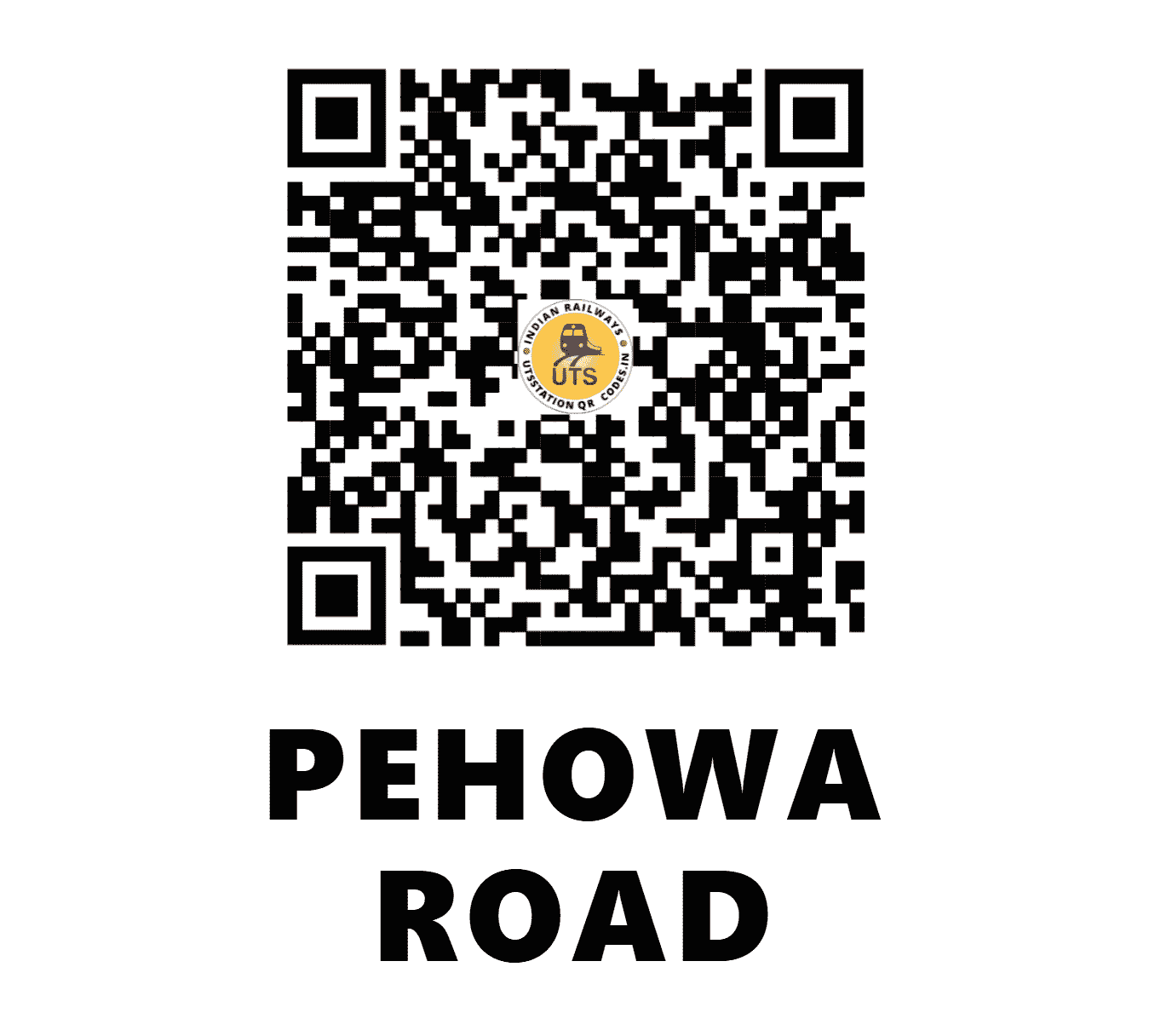 UTS QR Code for PEHOWA ROAD - PHWR - NR (HARYANA)