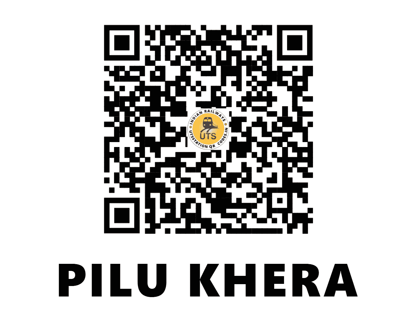 UTS QR Code for PILU KHERA - PKDE - NR (HARYANA)