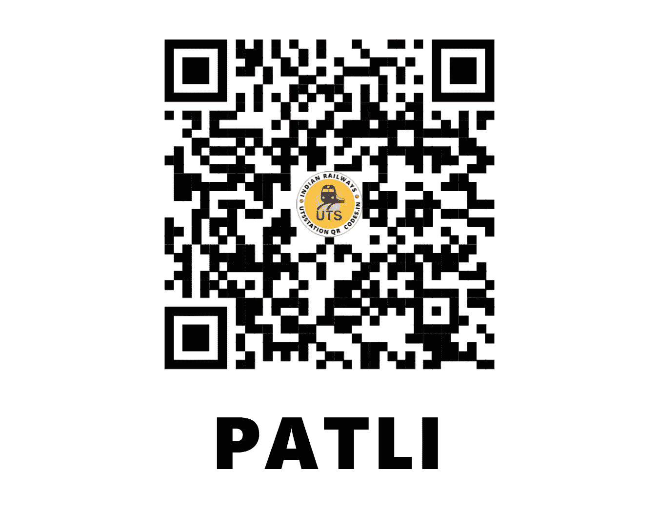 UTS QR Code for PATLI - PT - NR (HARYANA)