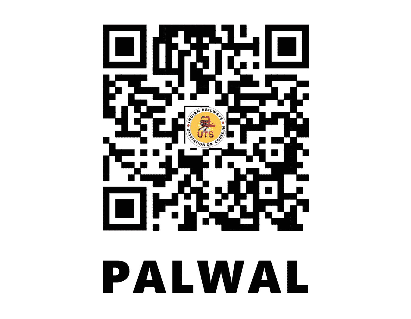 UTS QR Code for PALWAL - PWL - NR (HARYANA)