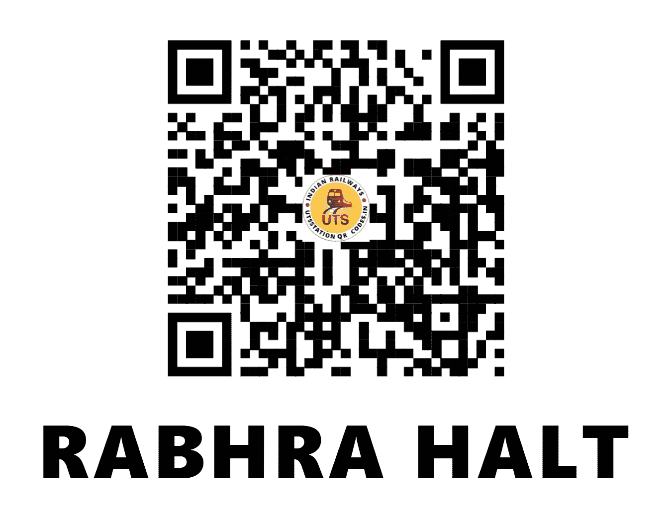 UTS QR Code for RABHRA HALT - RBHR - NR (HARYANA)