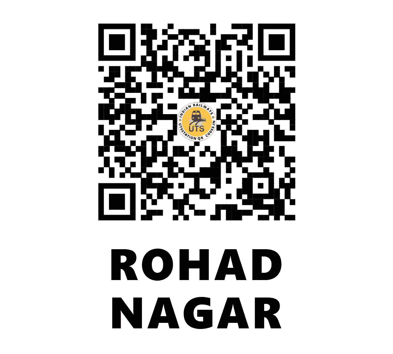 UTS QR Code for ROHAD NAGAR - ROHN - NR (HARYANA)