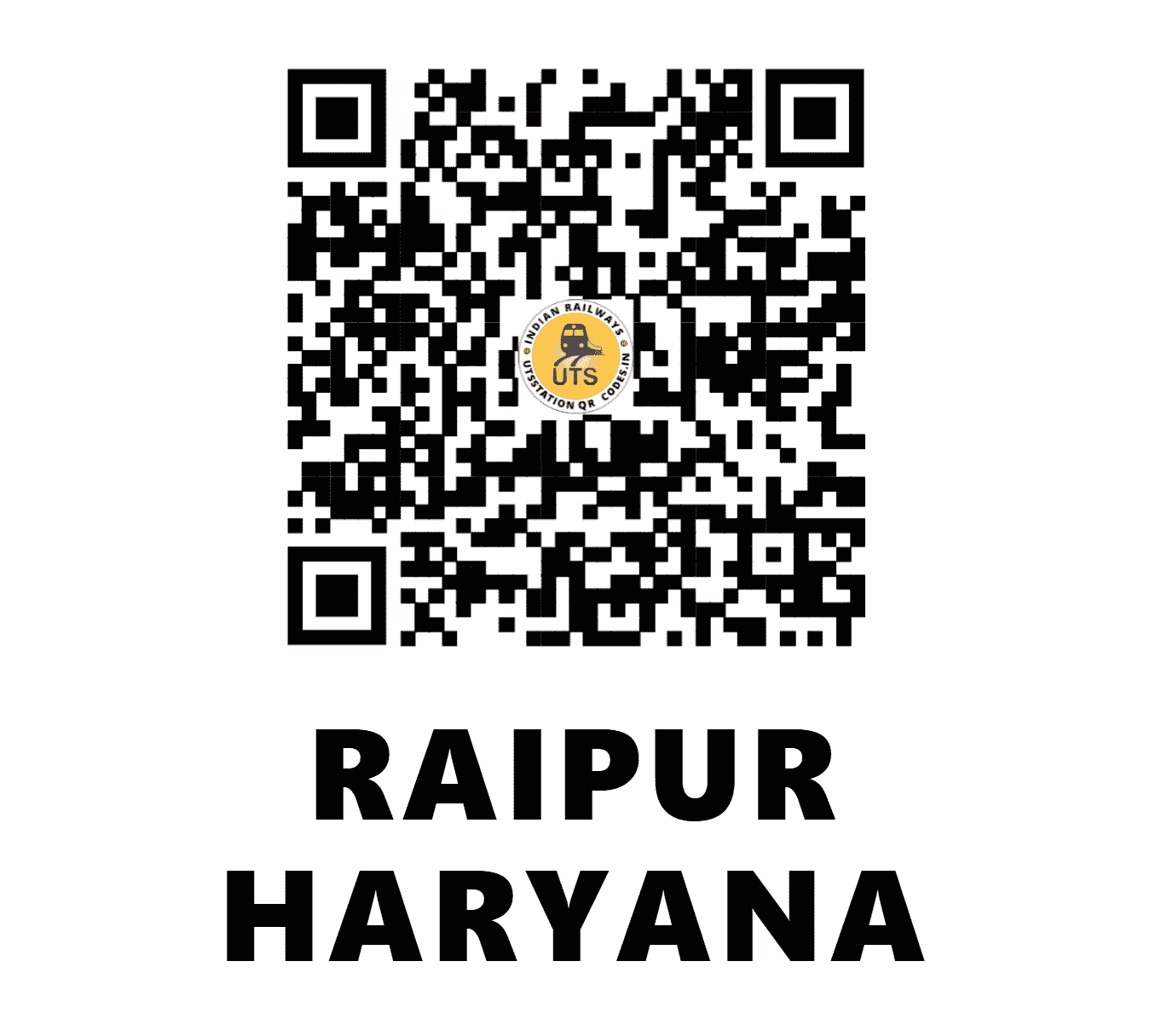 UTS QR Code for RAIPUR HARYANA - RPHR - NR (HARYANA)