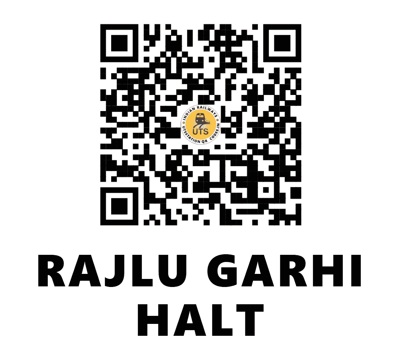UTS QR Code for RAJLU GARHI HALT - RUG - NR (HARYANA)